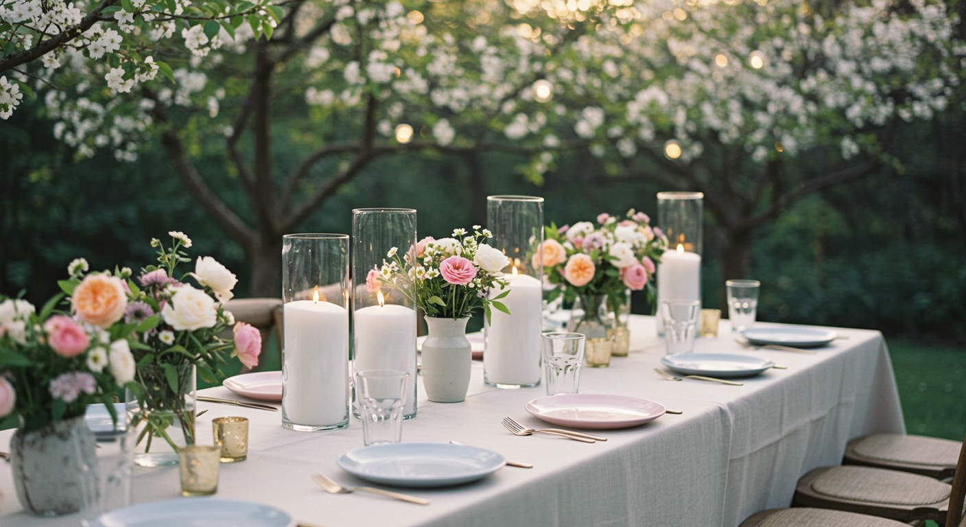 DIY vs Full Service candle styling comparison